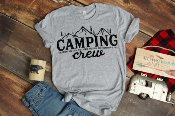 Camping Quote SVG - Camping Crew SVG for Crafts and Graphics