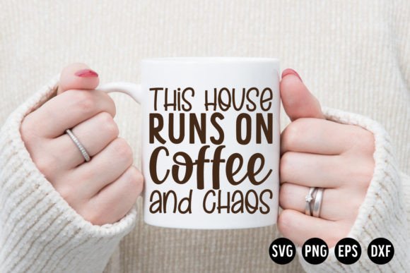Coffee Quote SVG Cut File for Crafts and Graphics