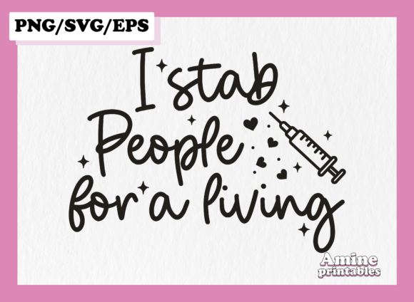 Funny Nurse Quote SVG Sublimation for Crafts and Graphics