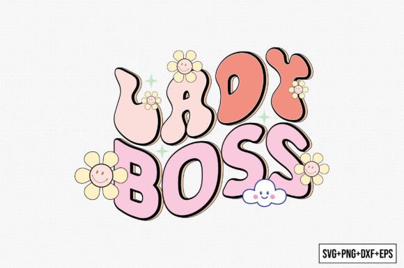 Lady Boss Quote Svg Design for Crafts and Graphics