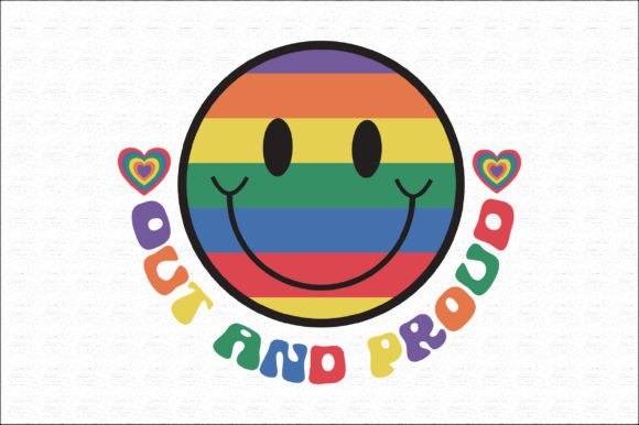 LGBTQ Pride Month Retro Quote SVG Design for Crafts and Graphics