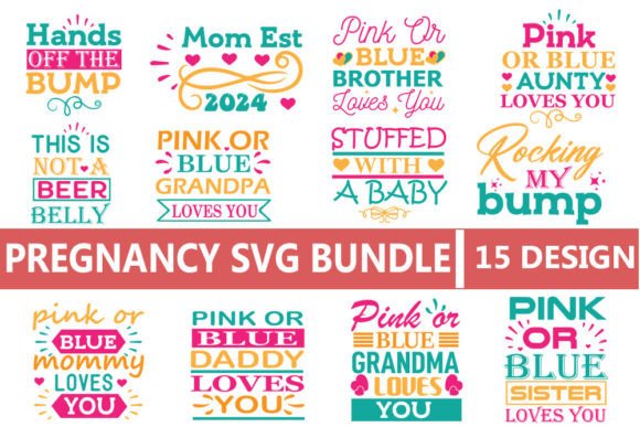 Pregnancy Quote Svg Bundle for Crafts and Graphics