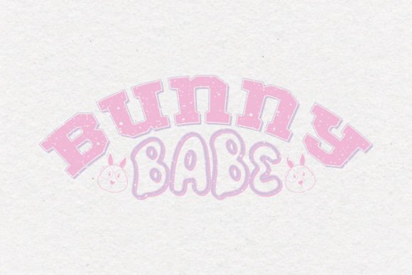 Retro Bunny Babe Easter Quote SVG Design for Crafts and Graphics