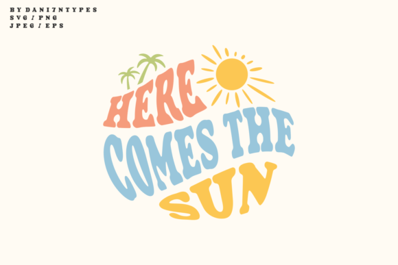 Retro Summer Quote SVG Design Graphic for Crafts and Graphics