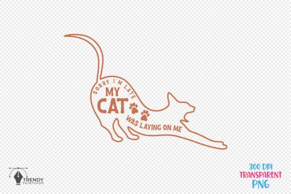 Sorry I m Funny Cat Quote SVG Design for Crafts and Graphics