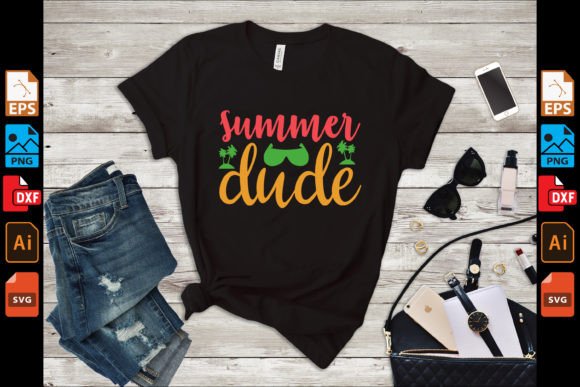 Summer Dude SVG for Crafts and Graphics