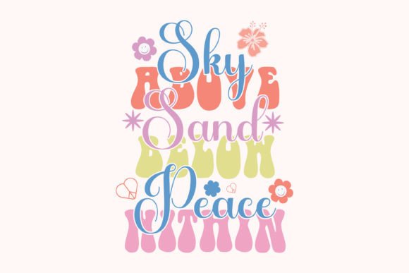 Summer Groovy Beach Quote SVG Design for Crafts and Graphics