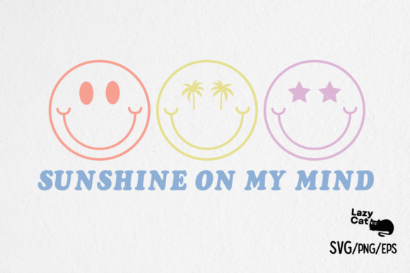 Summer Sunshine Retro Quote SVG Design for Crafts and Graphics